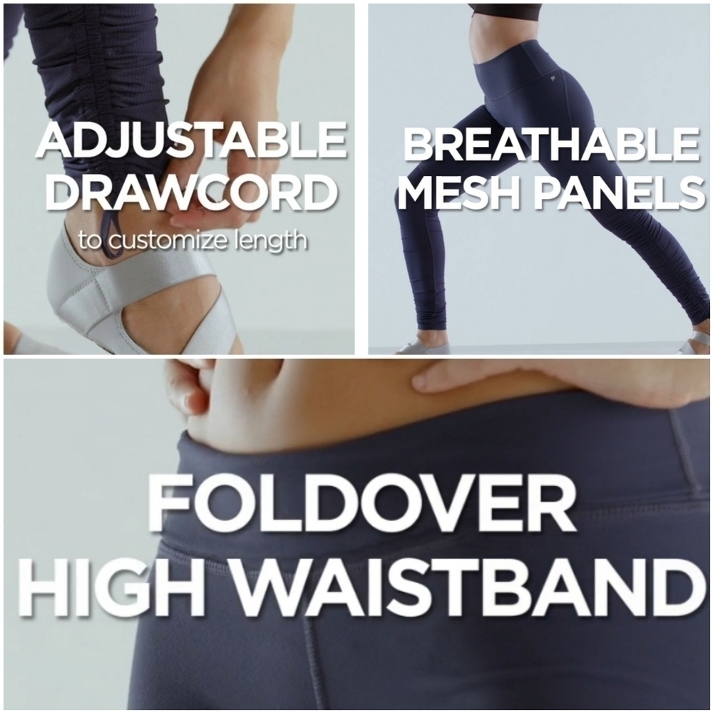 FABLETICS Cashel foldover pure Luxe Legging, Color black.